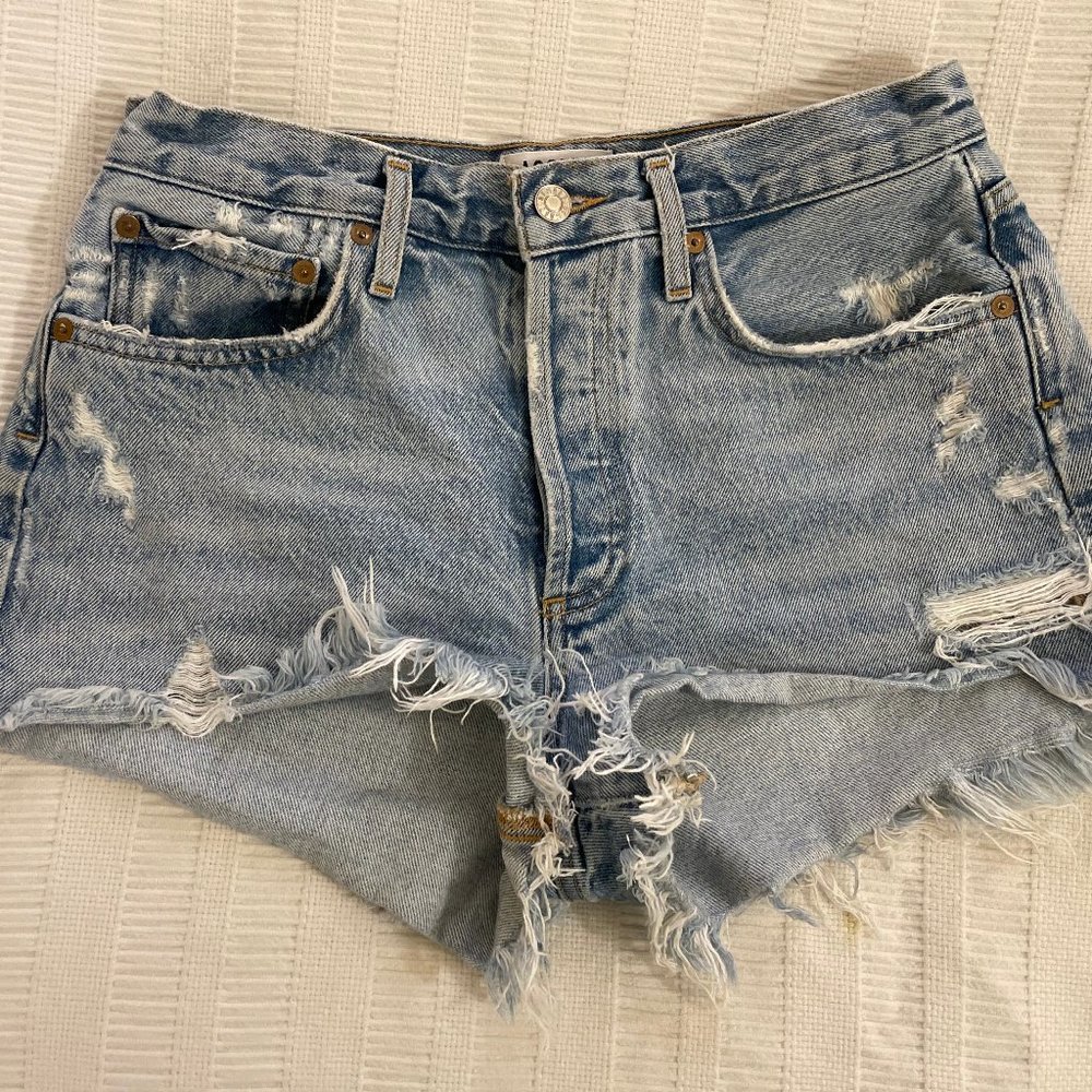 Agolde Parker Denim Cutoff Short 27